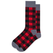 HOTSOX Men's Plaid Boot Crew Sock