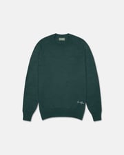 Cotton Crewneck Hunter Green Sweater