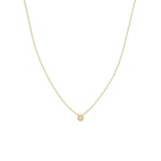 14k Itty Bitty Smiley Face Necklace