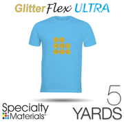 Specialty Materials GLITTERFLEX ULTRA Heat Transfer Vinyl - 19.5" x 5 yds
