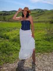 Bryanna Lace Skirt (Ivory)