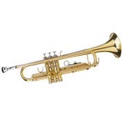Glarry Brass Trumpet Bb with 7C Mouthpiece Black Silver Golden