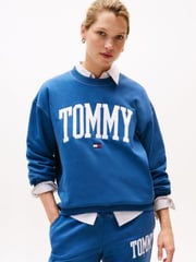 Varsity Tommy Logo Crewneck Sweatshirt