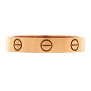 Love Wedding Band Ring 18K Rose Gold