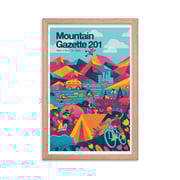 Mountain Gazette 201 Cover Framed Print