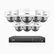 H800 - 4K 8 Channel 8 Cameras PoE Security System, Human & Vehicle Detection, Built-in Micphone, Color & IR Night Vision, RTSP Supported