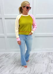 Twist Of Fate Colorblock Sweater