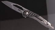 CRKT Nucleus Gray – Plain 3.23 Inch Plain Bead Blast Wharncliffe CR5703