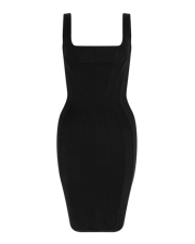 Zena Corset Dress in Black All Clothing