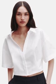 She Comes and Goes Again Top White