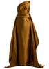 Charo one-shoulder faille gown 