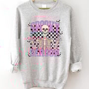 Spooky Season Skeleton Sweatshirt Fall Halloween Sweater 