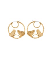 Blazing Nature Duo of Butterflies Little Hoops