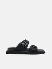 Black PEDRO Icon Slide Sandals | PEDRO