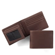 Bifold Wallet with Flap Mahogany