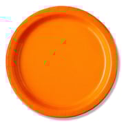 Way To Celebrate Paper Party Plates, Tangerine Orange, 9in, 20ct