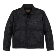 Tin Cloth Short Lined Cruiser Jacket - Black