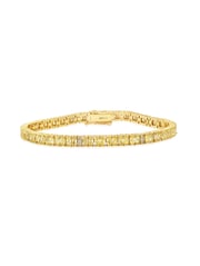 4mm Canary Hues Tennis Bracelet Finished in Gold