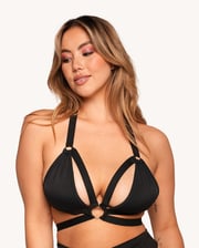 Rave On Halter Top - Black