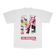 Marathon Bar 2.0 T-Shirt - White/Red