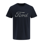 Ford Mens Distressed Script Short Sleeve T-Shirt