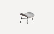 Vesper Wood & Fabric Ottoman