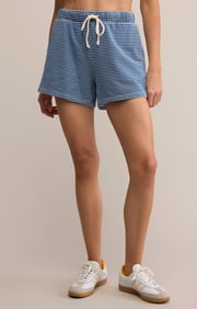 Hunter Knit Denim Striped Short