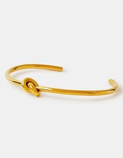 Stainless Steel Knot Bangle Bracelet