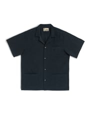 Navy Linen Traveler Shirt