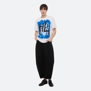 Helmut Lang Blue Scribble Tee | HELMUTLANG.COM
