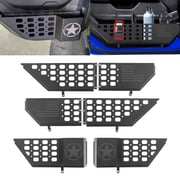 Jeep Metal Front & Rear Door Storage Box for 2018-2025 Jeep Wrangler JL JLU 4XE and Gladiator JT