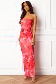 Kara Coral Maxi Dress