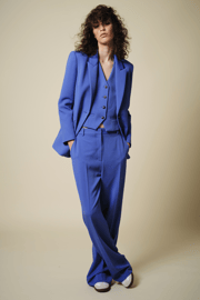 Lucy Mid-rise Relaxed Fit Trouser, French Blue