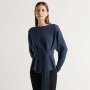 Nara Tie-Front Knit Sweater