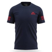 [FIRE RESCUE] 100% Cotton Shirt [NVY/RED]