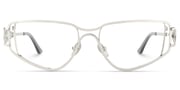 Sakina - Geometric Silver Eyeglasses