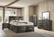 Emily Bookcase Bedroom Set (Grey)