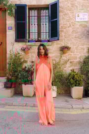 Colorblock Halter Jumpsuit
