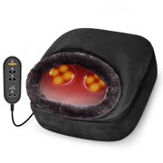 Snailax Shiatsu Foot Massager with Heat, Foot Warmer for Women & Men, Electrick Foot Massager Machine, Foot Heater Under Desk, Size 13 - 522