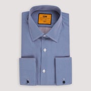 The Dakota | Classic Collar | French Cuff | French Placket | Navy & Pink