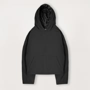 Padded Hooded Jacket - Black