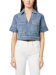Denim Boxy Crop Top