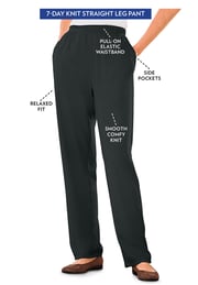 7-Day Knit Straight Leg Pant