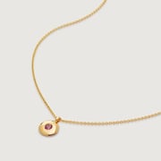 Rose Gold Vermeil Mini Gem Choker Necklace 38-43cm/15-17' - Pink Tourmaline