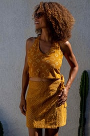 Organic Khadi Cotton Wrap Skirt