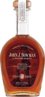 John J. Bowman Single Barrel Virginia Straight Bourbon Whiskey