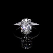 Kate Oval Solitaire Lab Diamond Engagement Ring