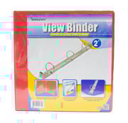 2" 3-Ring Binders - Red, 2 Pockets, View Cover