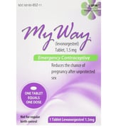 My Way Emergency Contraceptive 1 Tablet (Compare to Plan B)