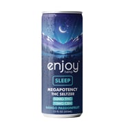 50mg THC + 10mg CBN Mango Passionfruit Seltzer for Sleep | Megapotency